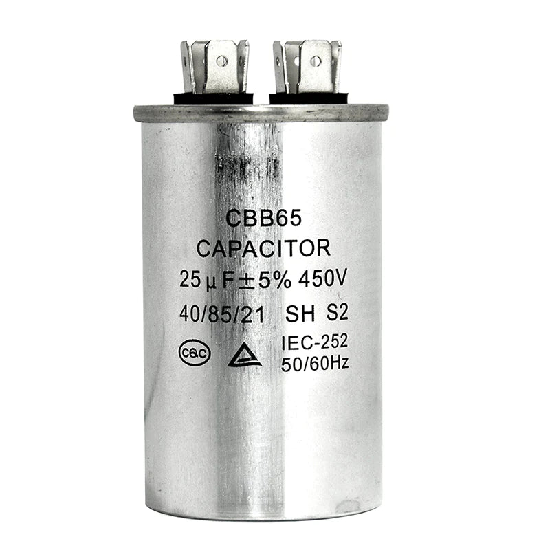 25.0uF Airconditioning/Fan Capacitor (CBB65)