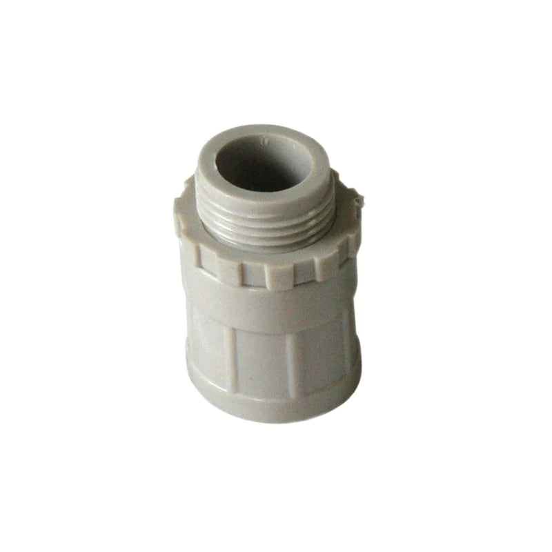 25mm Plain to Screwed Adaptor with Locking Ring Conduit Screw