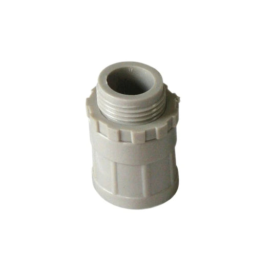 20mm Plain to Screwed Adaptor with Locking Ring Conduit Screw