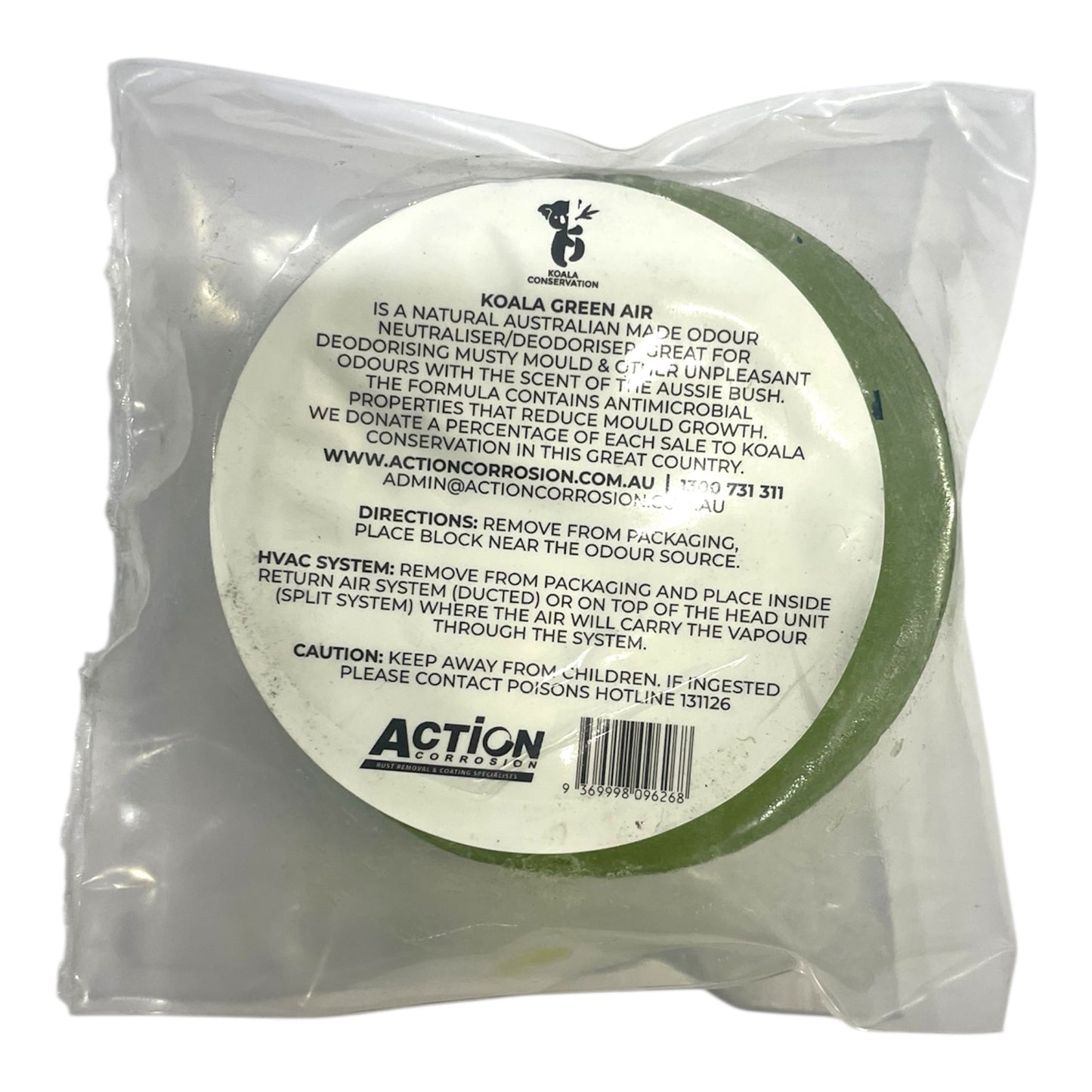 Koala Green Air Deodoriser Puck 250ml long-lasting deodoriser