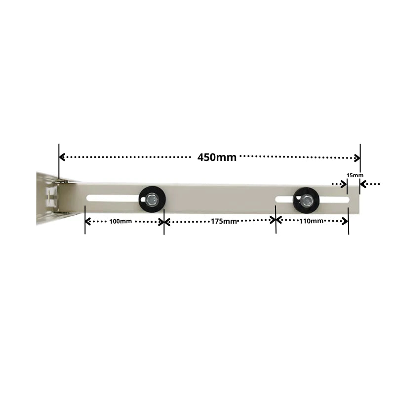 Mounting Wall Bracket-450mm (Medium Duty)