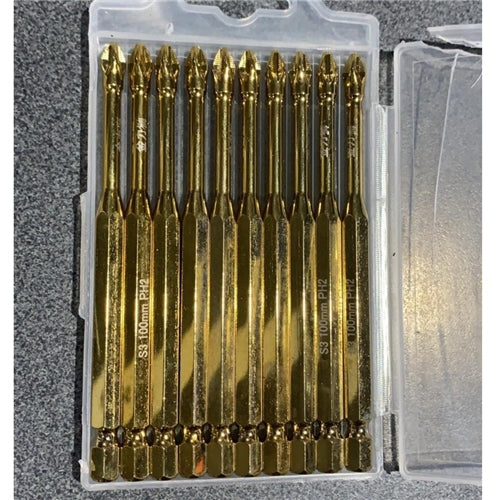 100mm Gold Anti-Slip Magnetic Drill Bit
