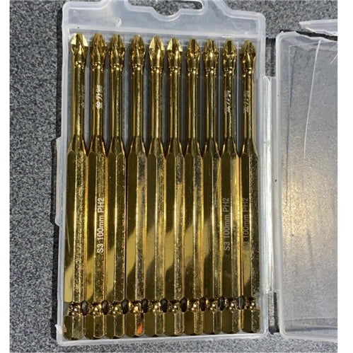 150mm Gold Anti-Slip Magnetic Drill Bit