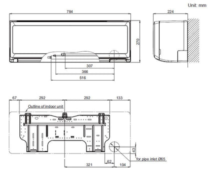 Fujitsu Comfort Series 2.5kW Split System