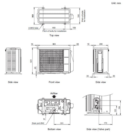 Fujitsu Comfort Series 2.5kW Split System