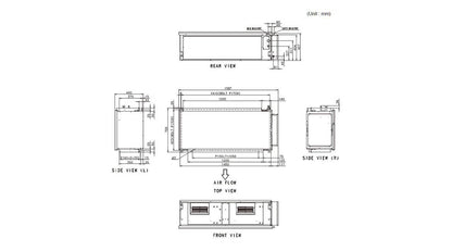 Fujitsu R410A High Static Three Phase Series 20.3kW Ducted System