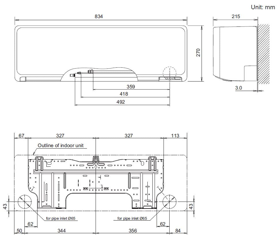 Fujitsu Comfort Series 3.4kW Split System