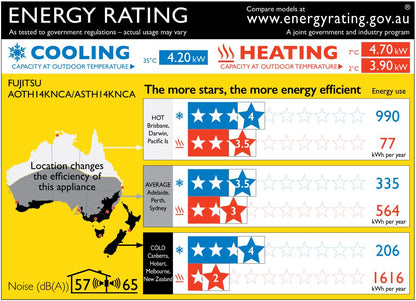 Fujitsu Comfort Series 4.2kW Split System