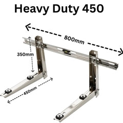 450mm Heavy Duty Stainless Steel Wall Bracket for Split System Air Conditioner Outdoor Unit