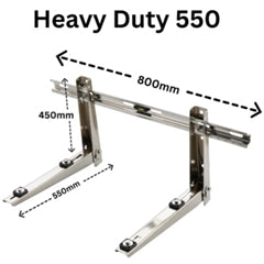 550mm Heavy Duty Stainless Steel Wall Bracket for Split System Air Conditioner Outdoor Unit