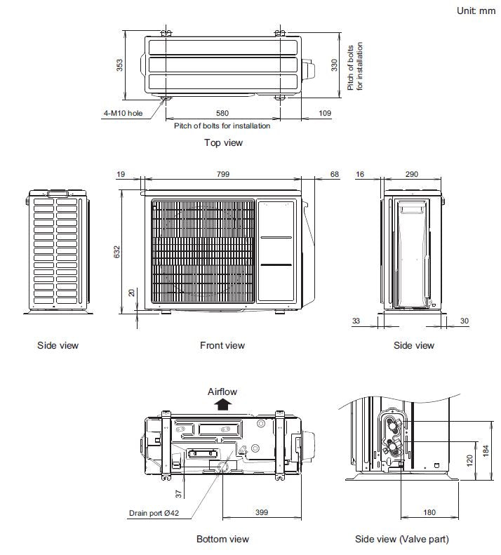 Fujitsu Comfort Series 7.1kW Split System