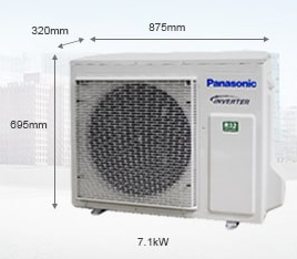 Panasonic RZ 7.1kw Split System