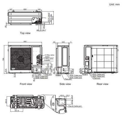 Fujitsu Comfort Series 8.5kW Split System