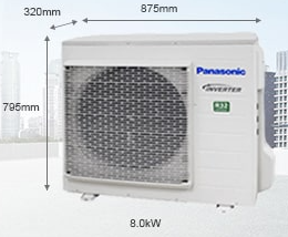 Panasonic RZ 8.0kw Split System