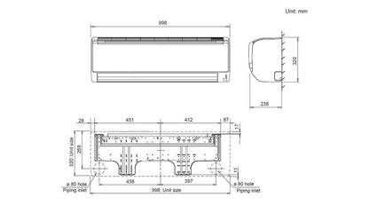 Fujitsu Classic Series 9.2kW Split System