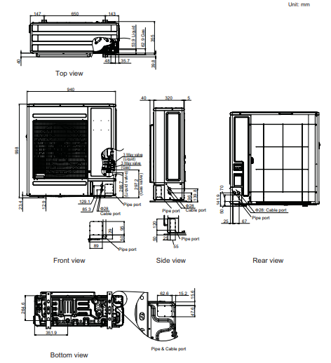 Fujitsu Comfort Series 9.5kW Split System