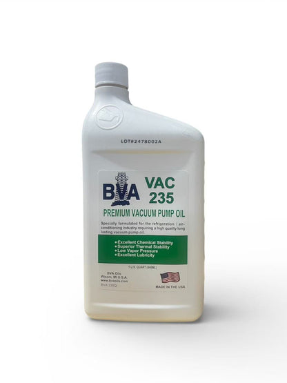BVA 235 vacuum pump oil 235ml for HVAC air conditioning system evacuation