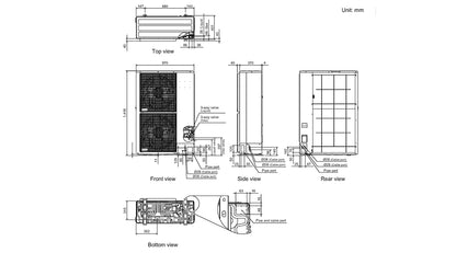 Fujitsu R32 High Static Large Capacity 18kW Single Phase Ducted Air Conditioning System
