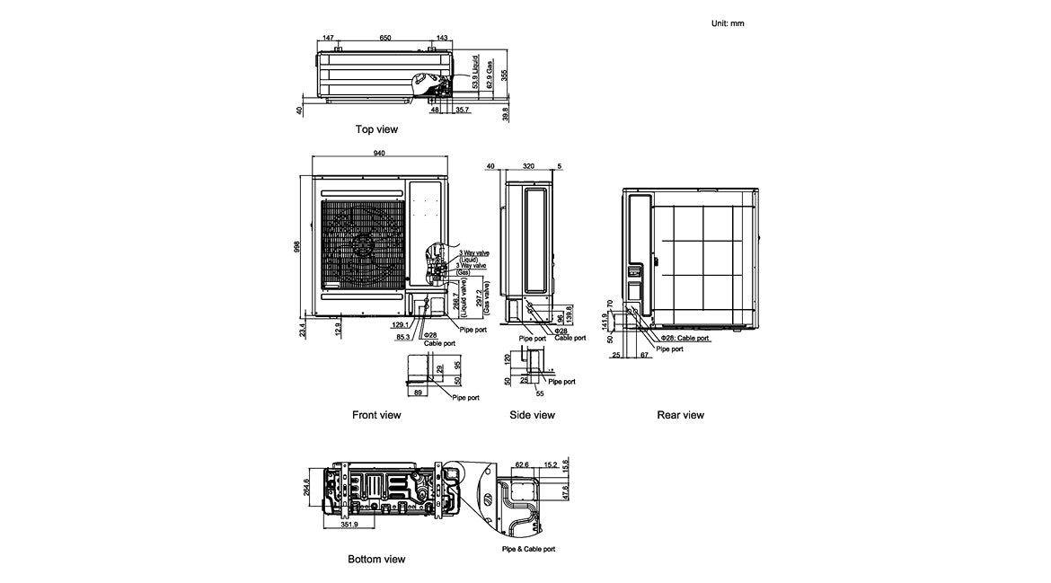 Fujitsu R D Fujitsu R32 High Static Single Phase Series 12.5kW Ducted Air Conditio ...