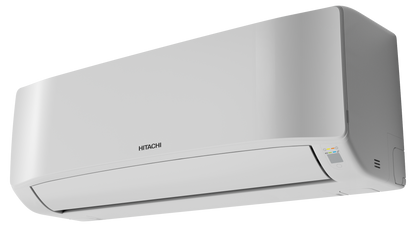 Hitachi airHome 400 2.5kW 3.5kW 5.0kW split system air conditioner indoor and outdoor units.