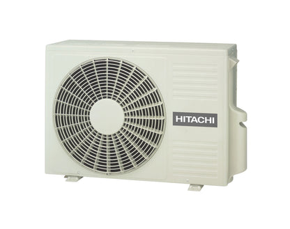 Hitachi airHome 400 3.5kW split system air conditioner indoor and outdoor units.