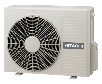 Hitachi airHome 400 5.0kW split system air conditioner indoor and outdoor units.