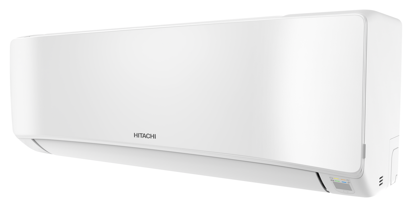 Hitachi airHome 400 6.0kW 7.0kW split system air conditioner indoor and outdoor units.