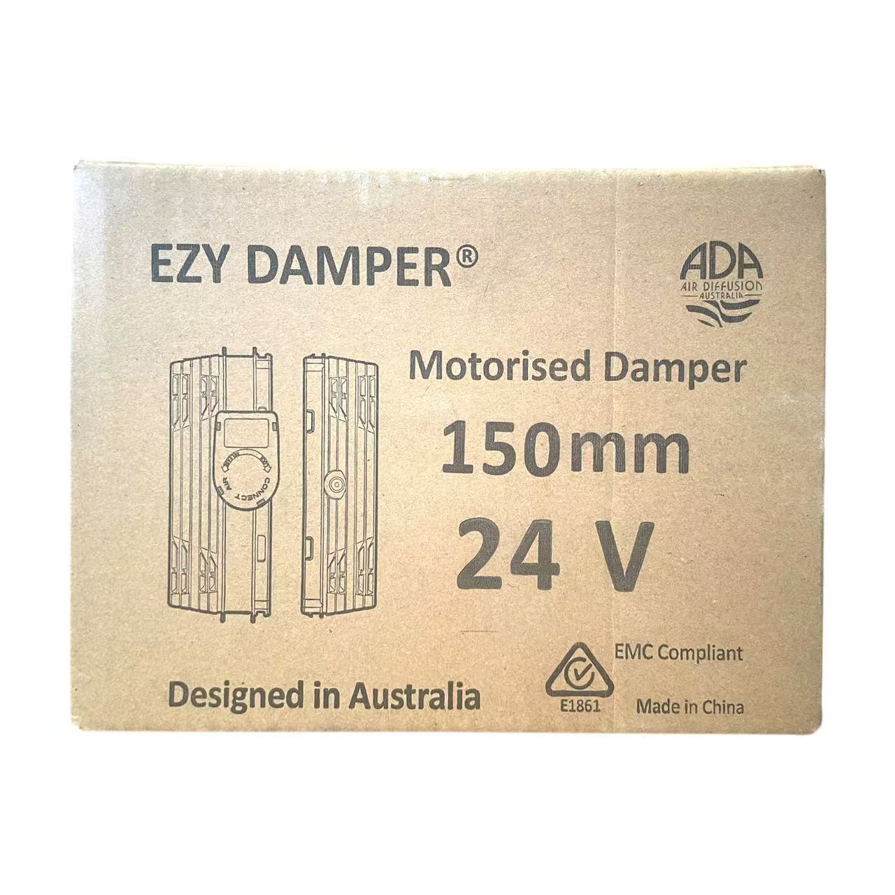 Universal inline damper available in 150mm to 400mm sizes for ducted HVAC systems