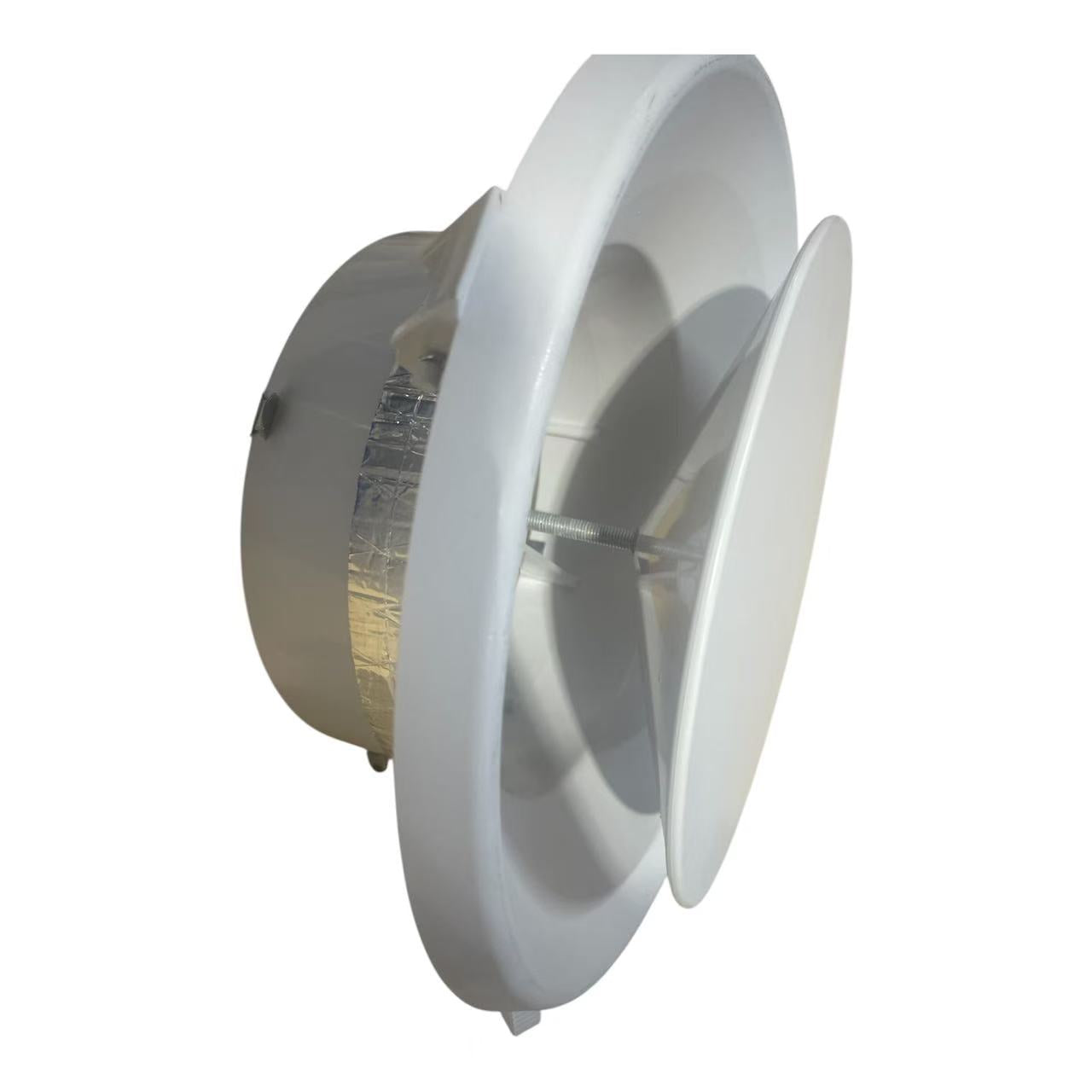 Insulated round ceiling diffuser ADA for ducted air conditioning systems