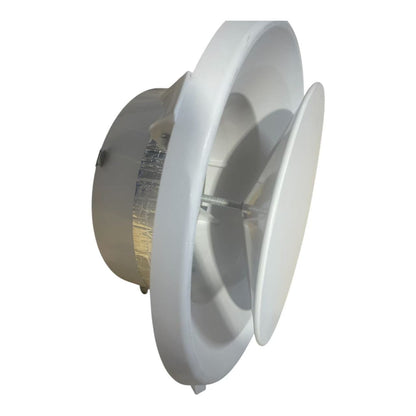 Insulated round ceiling diffuser ADA for ducted air conditioning systems