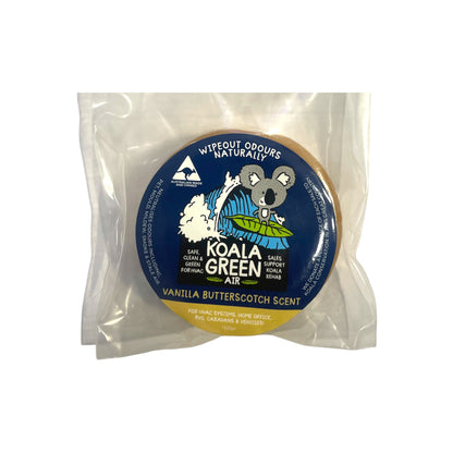 Koala Green Air Deodoriser Puck Vanilla Butterscotch 250ml long-lasting odour control