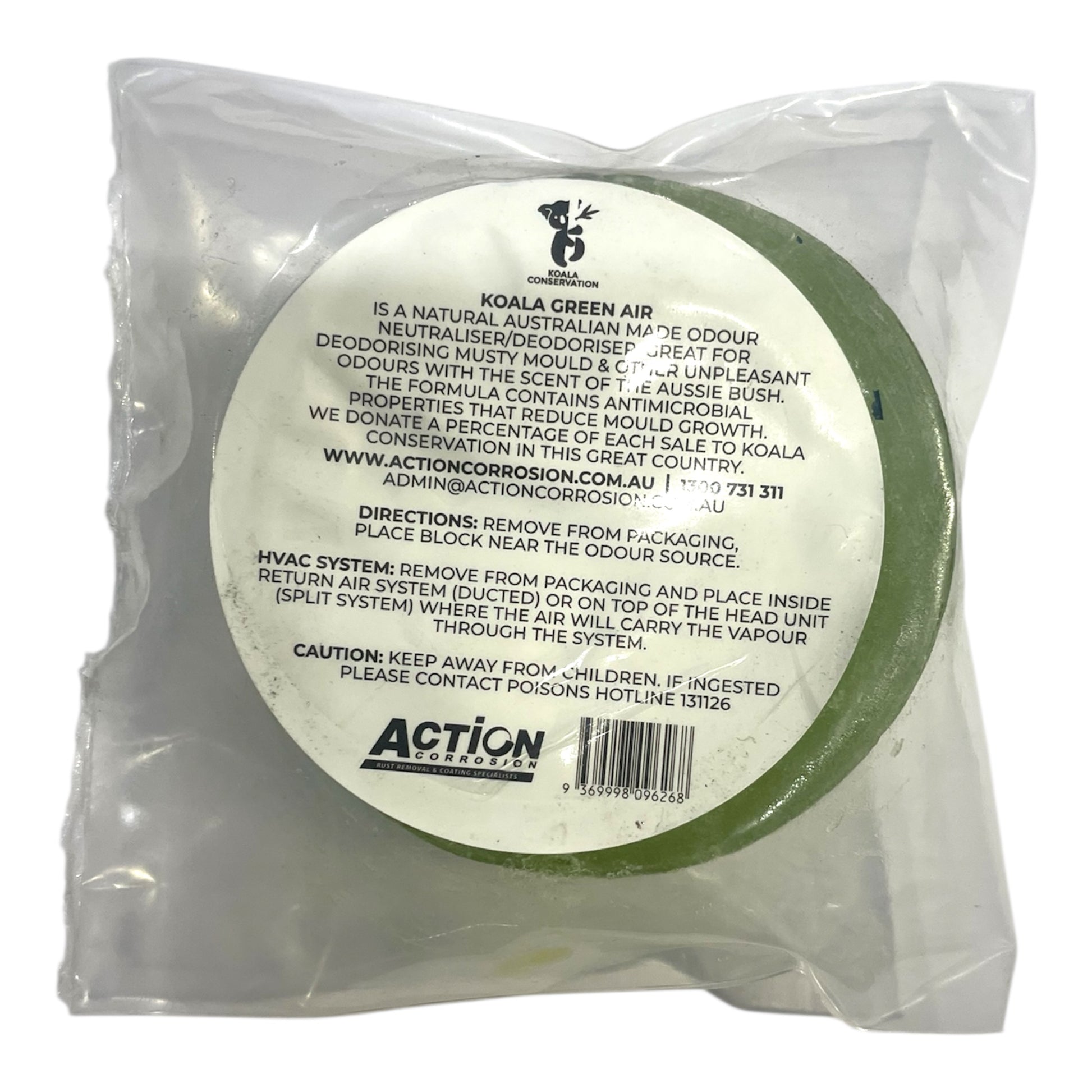 Koala Green Air Deodoriser Puck 250ml long-lasting deodoriser