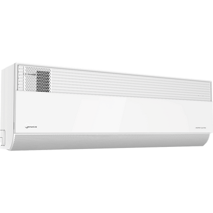 Midea Gaia 3.5kW split system air conditioner indoor and outdoor unit, energy-efficient reverse cycle cooling and heating.