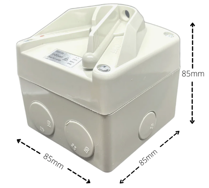 Mini Isolation Switch Mini Isolator Switch 2 Pole 20A – Underwood Air Conditioning Warehouse