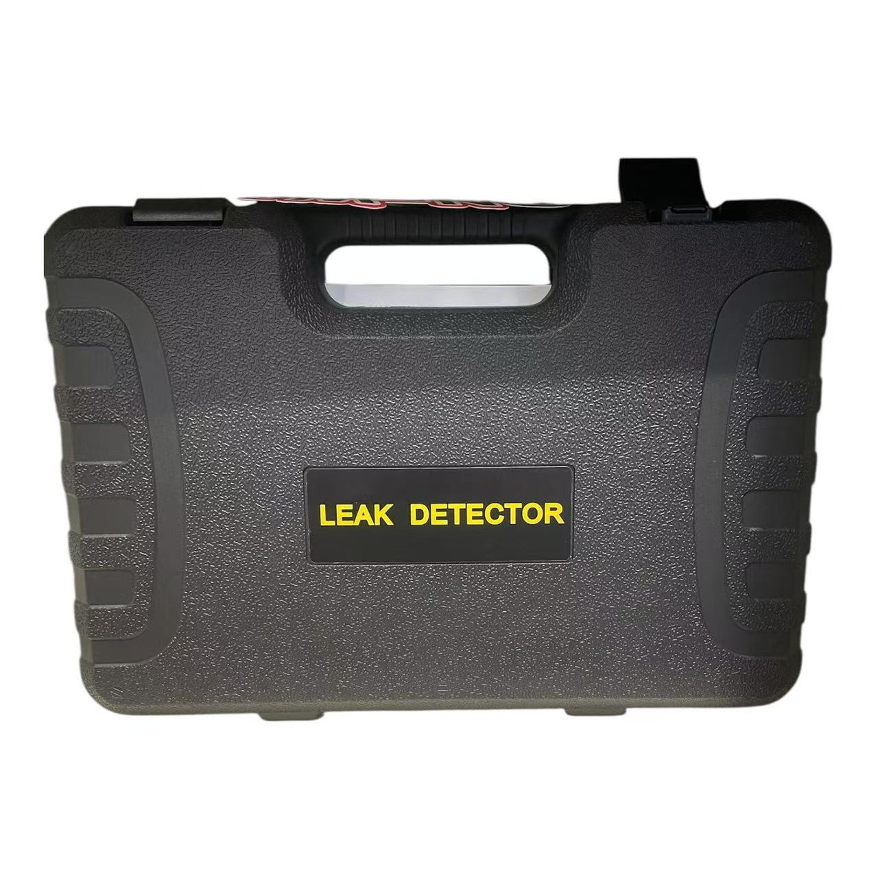 Technician using RLD300 leak detector on air conditioning pipework